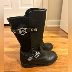 Michael Kors toddler girls black boots size 7